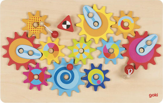 Goki Βρεφικό Παιχνίδι The Great Cogwheel Game από Ξύλο για 36+ Μηνών