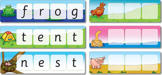 Board Game Match and Spell Game for 1-4 Players 4+ Years Old (EN) Orchard