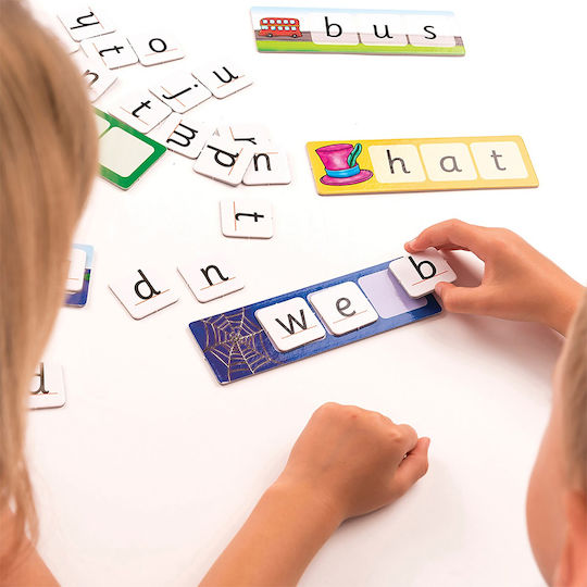 Board Game Match and Spell Game for 1-4 Players 4+ Years Old (EN) Orchard