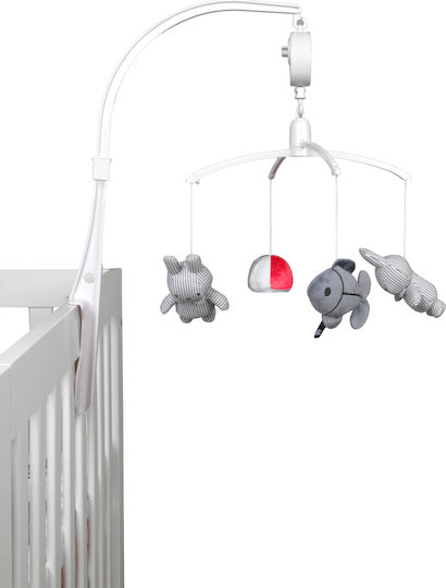 Baby Oliver Cot Mobile with Mirror with Rotating Miffy Fun At Sea for Newborns