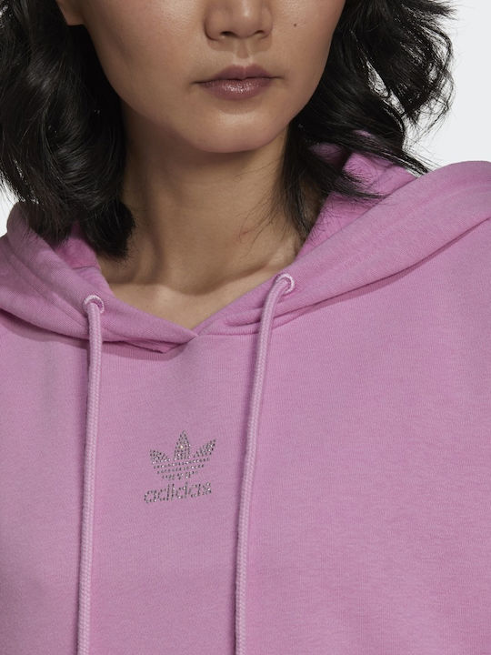 Mini Rochie Sport Mânecă Lungă Cu Glugă Bliss Orchid