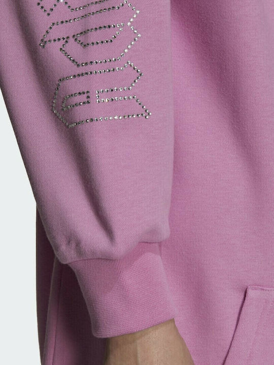 Mini Rochie Sport Mânecă Lungă Cu Glugă Bliss Orchid