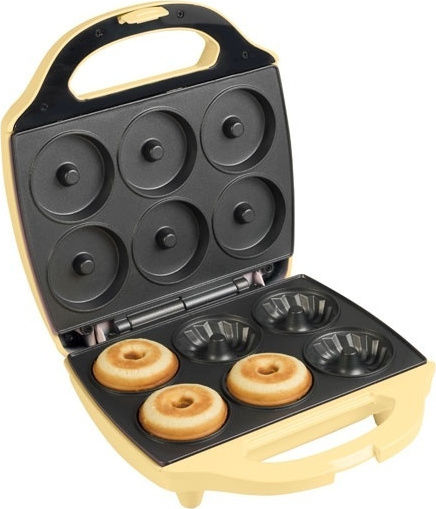Bestron 6 Cups Donut Maker Yellow AGHM200 900W
