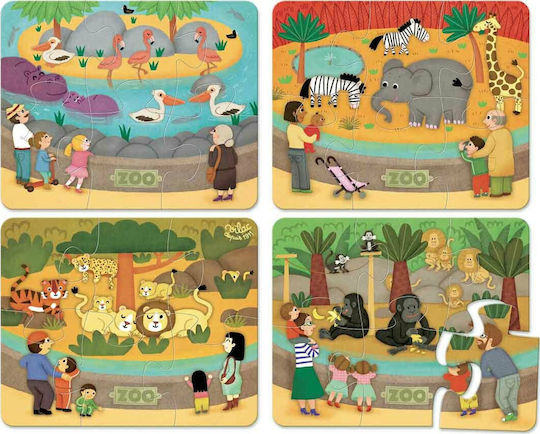 Ξύλινο Παιδικό Puzzle Ζωολογικός Κήπος 24pcs Vilac