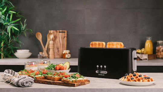 Cecotec Toast&Taste Φρυγανιέρα 1 Θέσης 980W Μαύρη