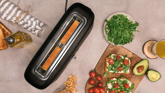Cecotec Toast&Taste Φρυγανιέρα 1 Θέσης 980W Μαύρη