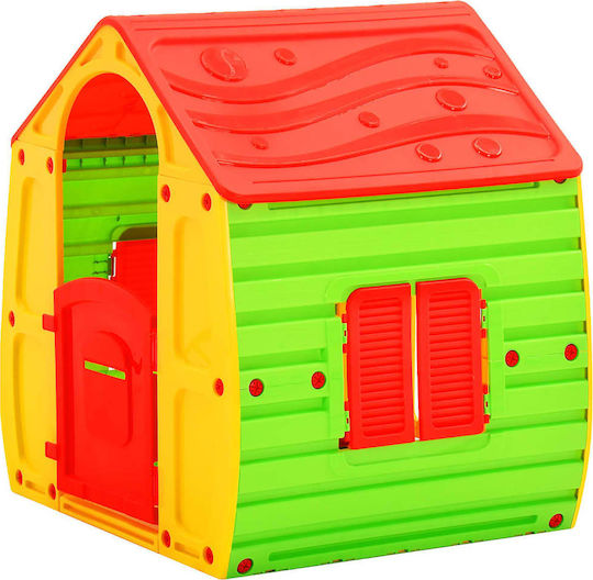 vidaXL Plastic Kids Playhouse Multicolour 102x90x109cm