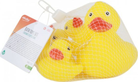 Akuku Bath Ducks for 0++ Months 4pcs