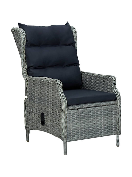 Set Sala De Mese Exterior 9 Piese Gri Deschis Cu Perne