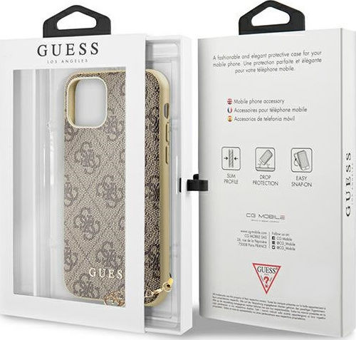 Guess Umschlag Rückseite Kunststoff Braun (iPhone 11)