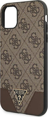 Guess 4G Triangle Collection Back Cover Πλαστικό Καφέ (iPhone 11)