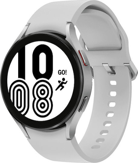 Samsung Galaxy Watch4 Aluminium 44mm Waterproof with Heart Rate Monitor (Silver)