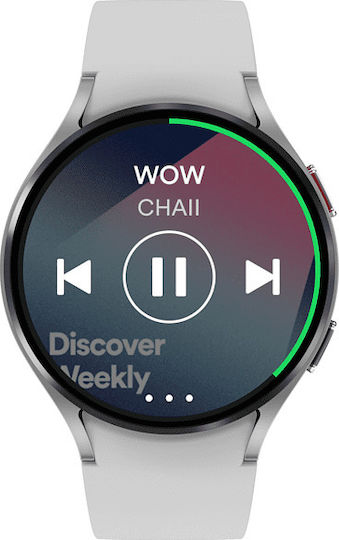 Samsung Galaxy Watch4 Aluminium 44mm Waterproof with Heart Rate Monitor (Silver)