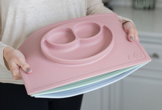 Ezpz Happy Mini Square Green Silicone Baby Weaning Tray for 24+ Months