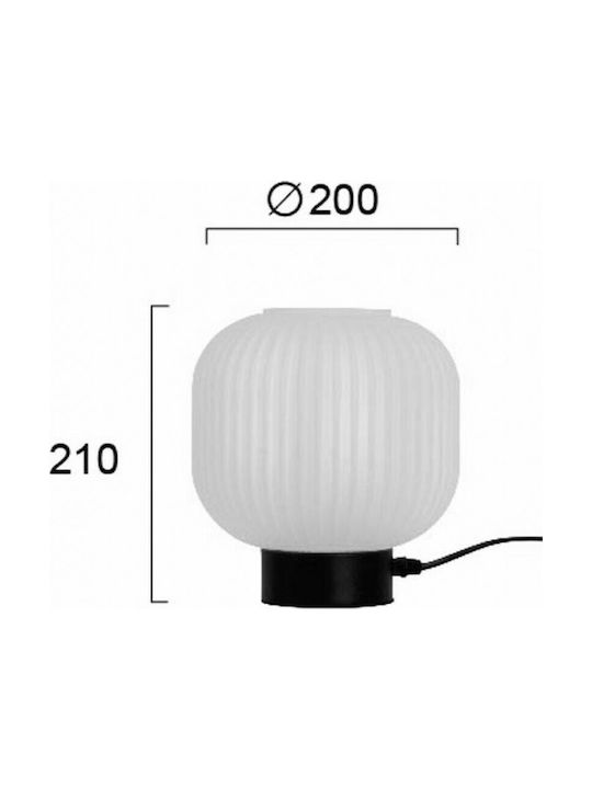 Viokef Astor Decorative Lamp with Socket for Bulb E27 Black