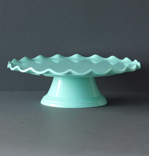 A Little Lovely Company Wave Cake Stand Green 27.5x27.5x9cm
