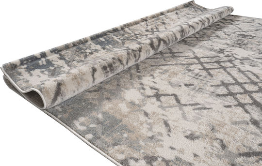 Estia 2609 Teppich Rechteckig Synthetisch,Polyester/Cotton/Leather Smoke Ivory