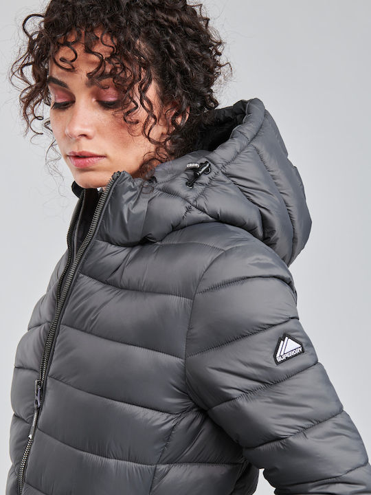 Fuji Scurtă Jachetă de femei Puffer Gri