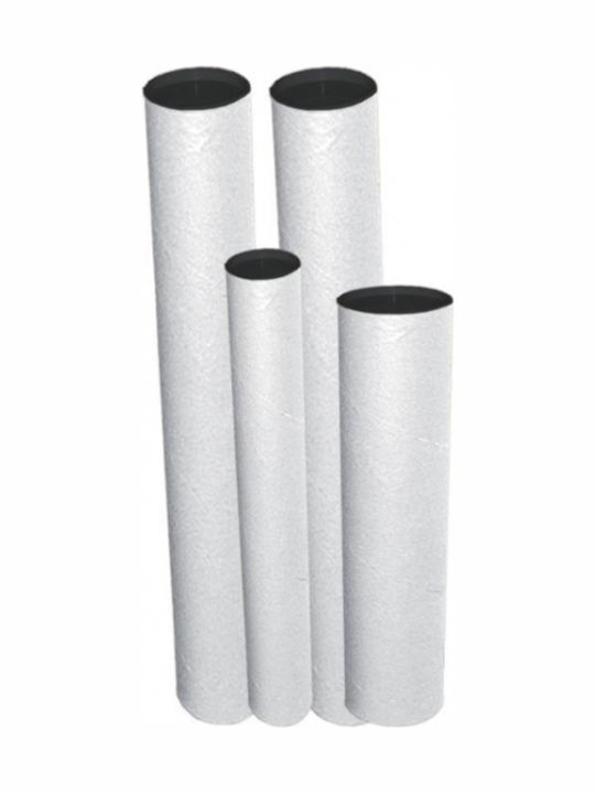 Eco-Friendly Drafting Tube with Lid D6.5x73cm White