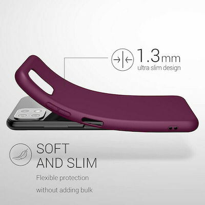 KWmobile Silicone Back Cover Bordeaux Violet (Galaxy A22 5G)