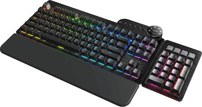 Mountain Keyboard Everest Max Gaming- Mechanische Tastatur Volle Größe mit Cherry MX Blau Schaltern und RGB-Beleuchtung (Englisch US) Schwarz