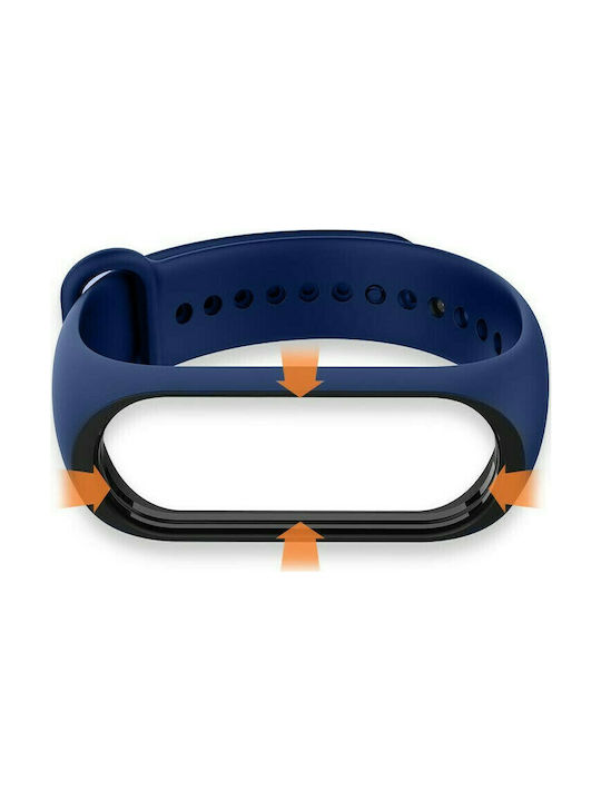 Ancus Armband Silikon mit Pin Blau (Mi Smart Band 5/Mi Smart Band 6) 31325