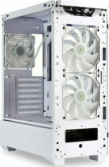 Lian Li Lancool 205 MESH C Gaming Midi Tower Κουτί Υπολογιστή με Πλαϊνό Παράθυρο και ARGB Φωτισμό Λευκό
