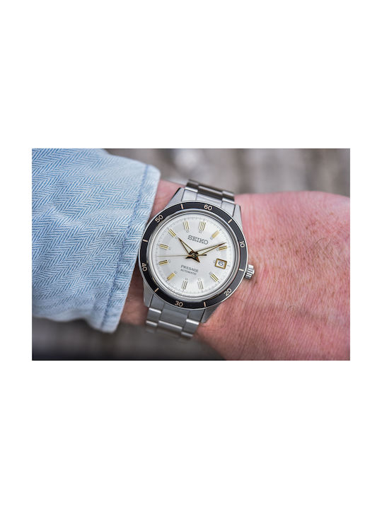 Seiko Presage Basic Line Watch Automatic with Silver Metal Bracelet