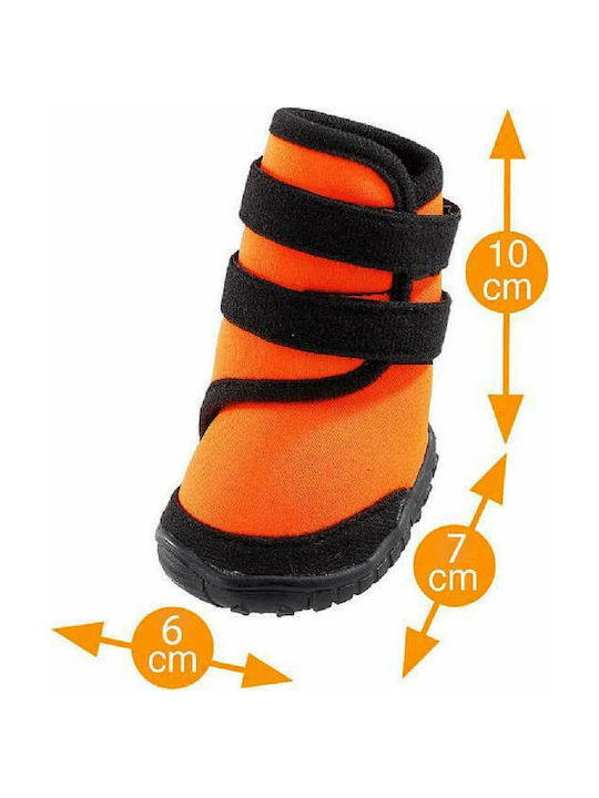 Ferplast Trekking Shoes Παπούτσια Σκύλου Medium Orange 8x6.5x11cm σε Πορτοκαλί Χρώμα 4τμχ