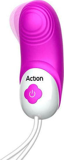 Action No 13 2 in 1 Vibe with Pulsation Function & Air Suction Вибратор Bullet с Дистанционно Управление 9.5см Розов