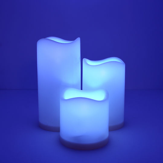 GloboStar Dekorative Lampe Wachs-Politur Mehrfarbig 3Stück