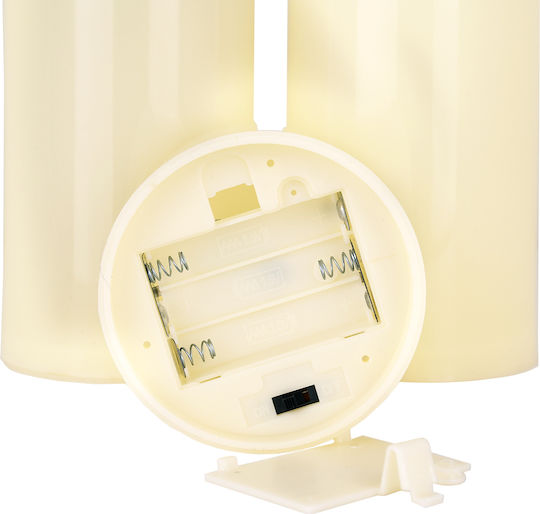 GloboStar Διακοσμητικό Φωτιστικό LED Θερμό Λευκό 3000K Κερί 3τμχ