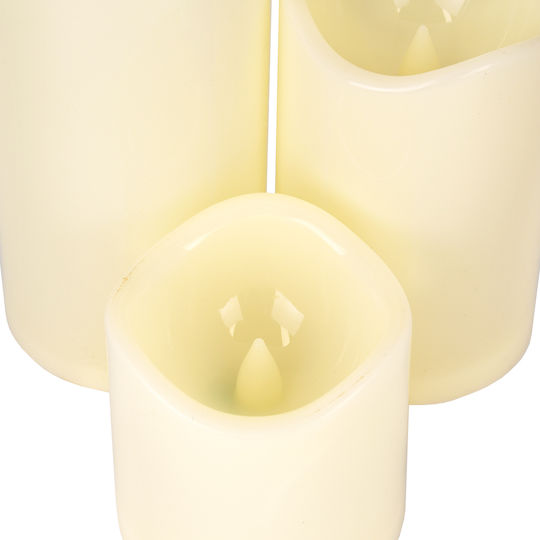 GloboStar Διακοσμητικό Φωτιστικό LED Θερμό Λευκό 3000K Κερί 3τμχ