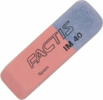 Factis Eraser for Pencil and Pen IM40 Bicolor Blue-Red 3pcs