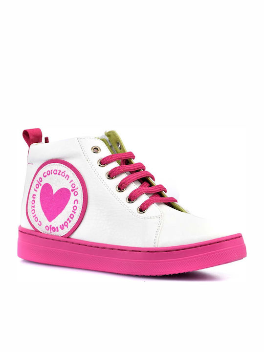 Kids Sneakers High Anatomic White