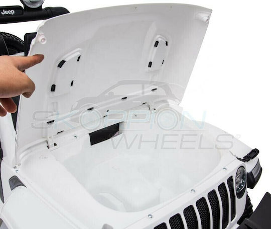 Wrangler Rubicon Μονοθέσιο με Τηλεκοντρόλ Licensed 12 Volt Λευκό