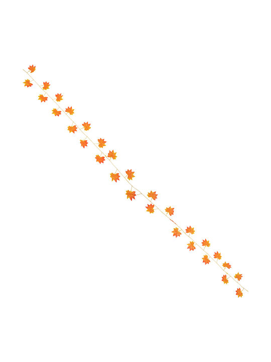 Decorative Garland Maple Orange 220cm GloboStar