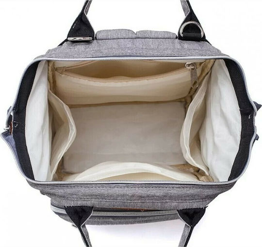 Lequeen Diaper Bag Grey 38x30x38cm.