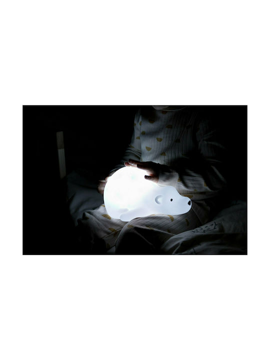 Flow Kids Projector Lamp Bjorn with Star Projection with Color Changes White 20x10x13εκ.