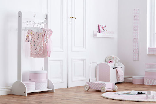 Kids Concept Καλόγερος Star από Ξύλο Λευκό
