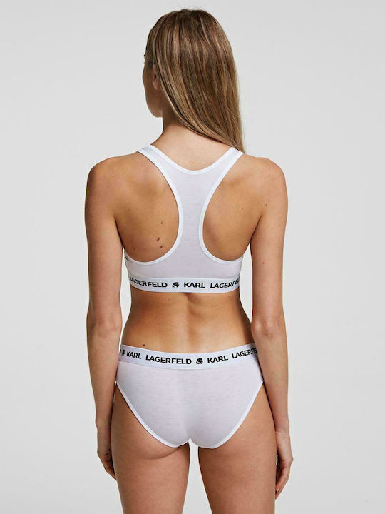 Karl Lagerfeld Femei Sutien sport Alb