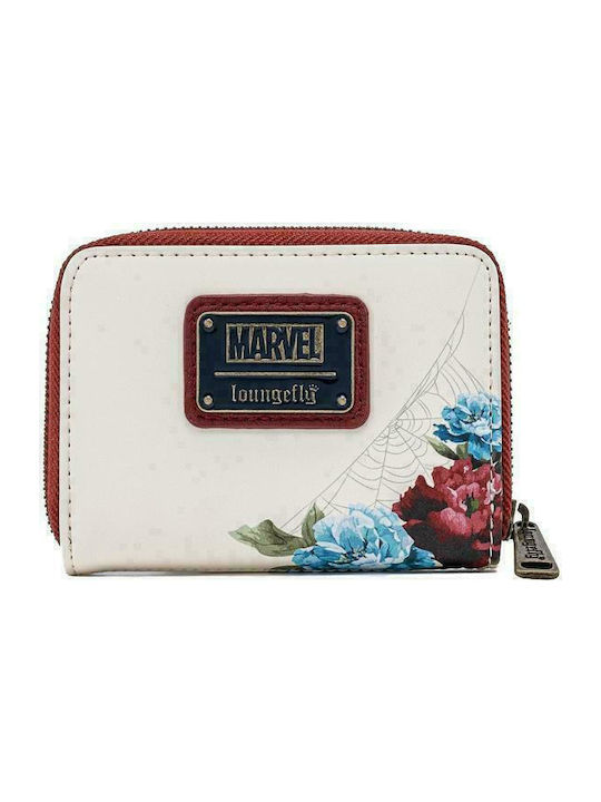 Loungefly Marvel Floral Zip Around Portofel pentru copii pentru Fata Bej MVWA0144