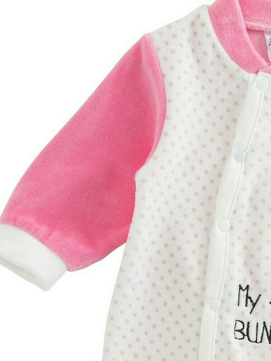 Funky Baby Bodysuit Set Long-Sleeved Velvet White