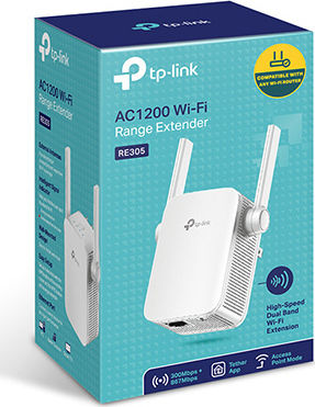 TP-LINK RE305 v4 WiFi Extender Dual Band (2.4 & 5GHz) 1200Mbps