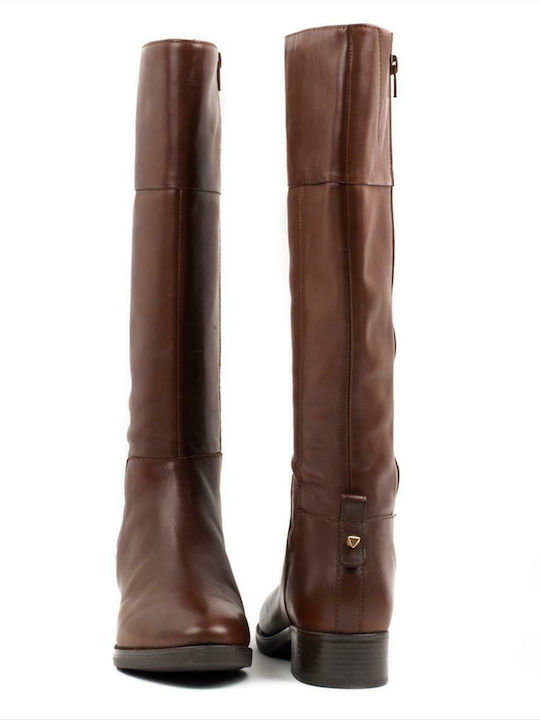Leather Riding Boots with Laces Felicity Brown