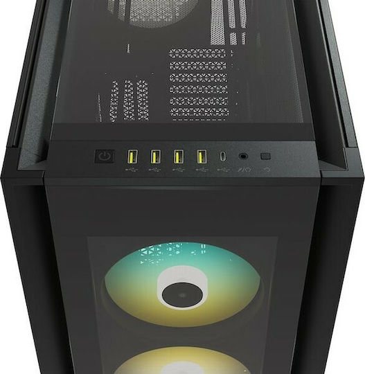 Corsair iCUE 7000X RGB Gaming Full Tower Computer Case with Side Window Black