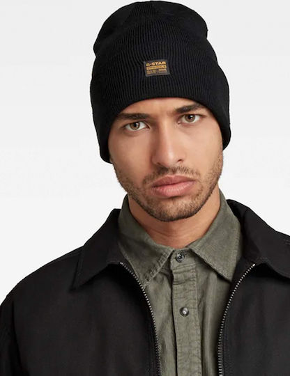 Effo Long Beanie Männer Beanie Gestrickt in Schwarz Farbe