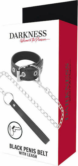 Darkness Darkness Penis Belt With Leash Black