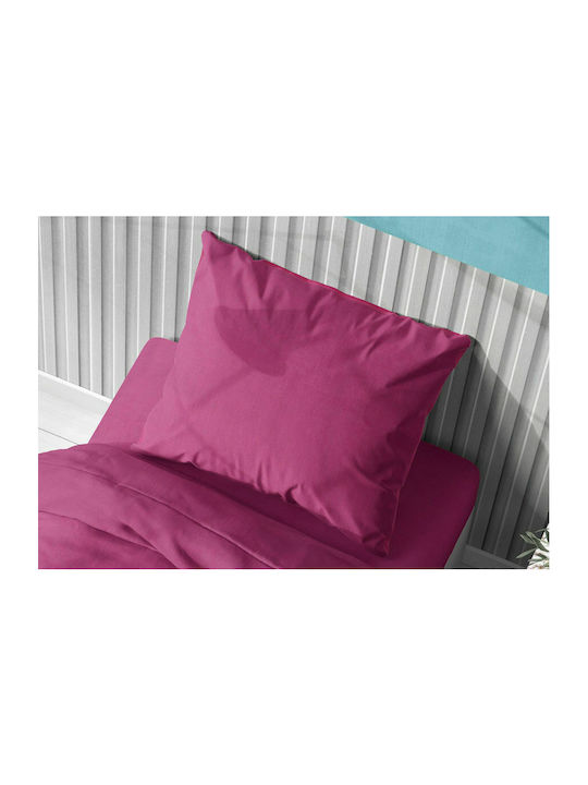 Dimcol Sheet Sets Single 160x240cm. Solid Fuchsia 3pcs