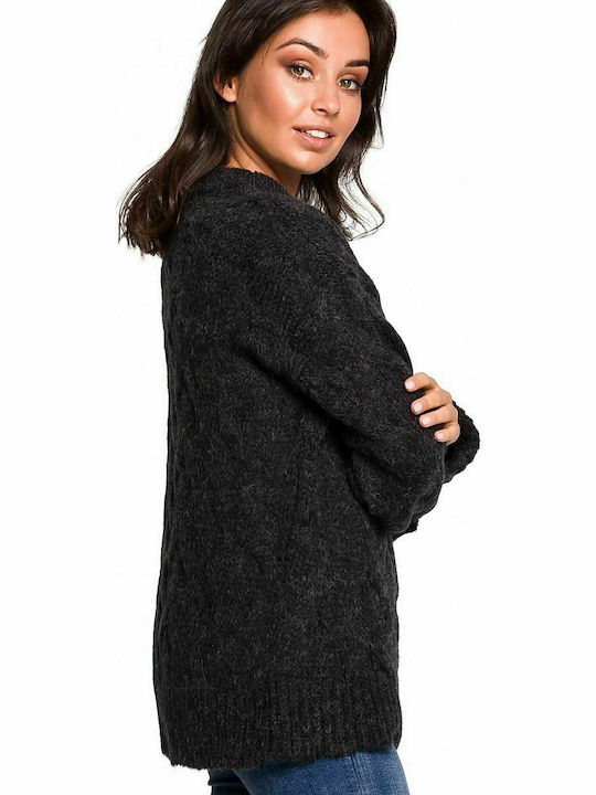 BeWear Damen Langarm Pullover Schwarz